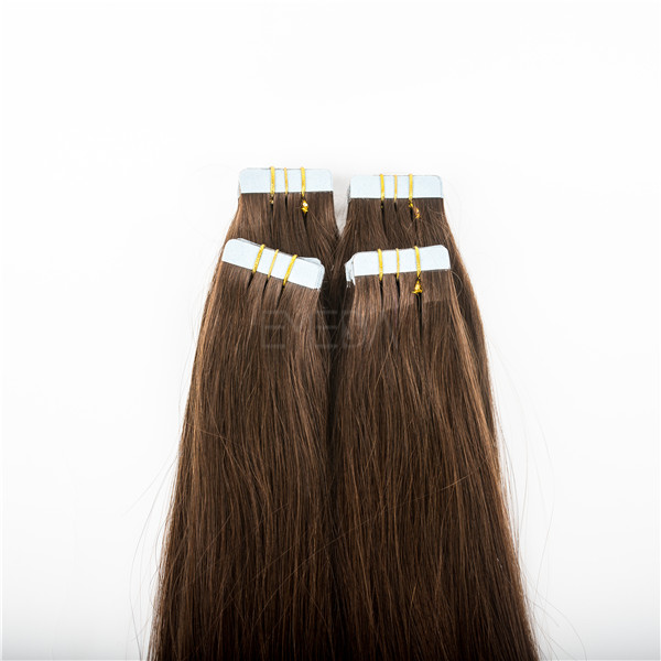 Grade 10A virgin brazilian tape in hair extensions YJ